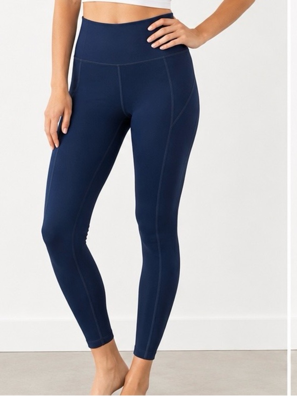 Girlfriend Collective Midnight Compression High Rise Leggings Size Medium